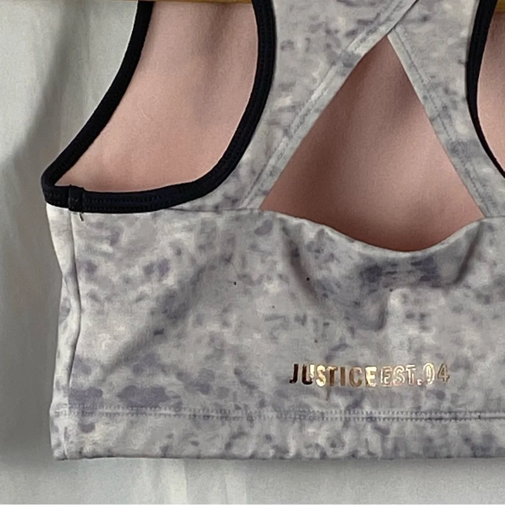 Justice Active Girl Stylish Tie-Dye Sports Bra Top Size 30